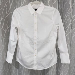 Banana Republic Womens White Button Up Shirt